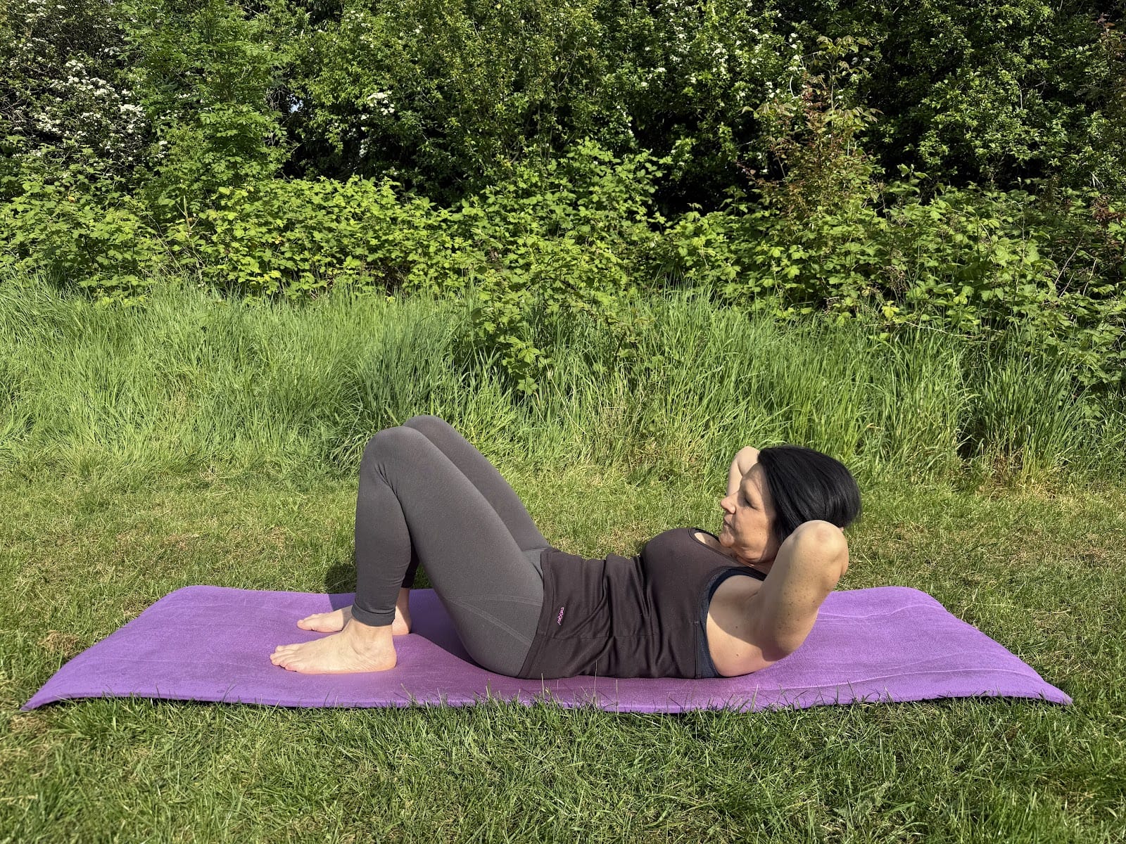 Mat Pilates session at Whitnash Community Hall